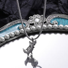Men's Funky Dinosaur Pendant Necklace Street Hip-hop Chain Jewelry