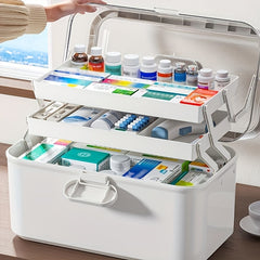 Extra Large Medicine Organizer Box for Home & Dorm