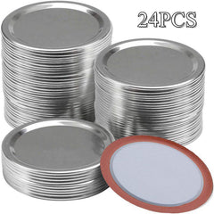 Bulk Wide Mouth Canning Lids - 12/24/48pcs Airtight Mason Jar Lids For Jams