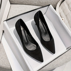 Women's Pointed Toe Kitten Heels Court Pumps