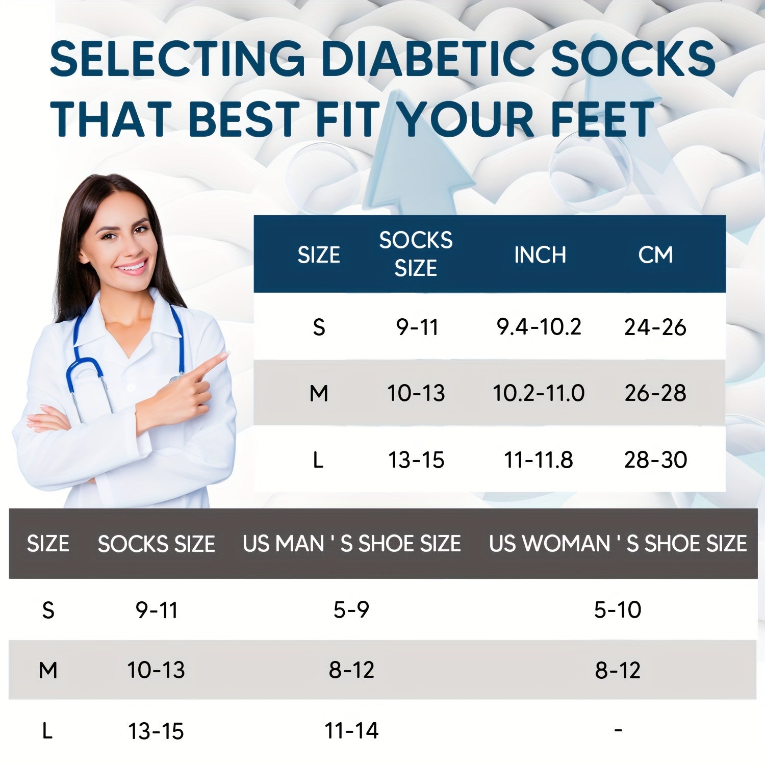 6 Pairs Bamboo Non Binding Diabetic Socks Breathable Seamless Toe Stocking