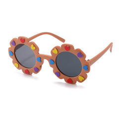 Kids Sunglasses Flower Ink Glasses Outdoor Anti UV