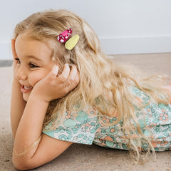 20 Pcs Baby Girls Water Drop Hair Clip Floral Headwear Accessories