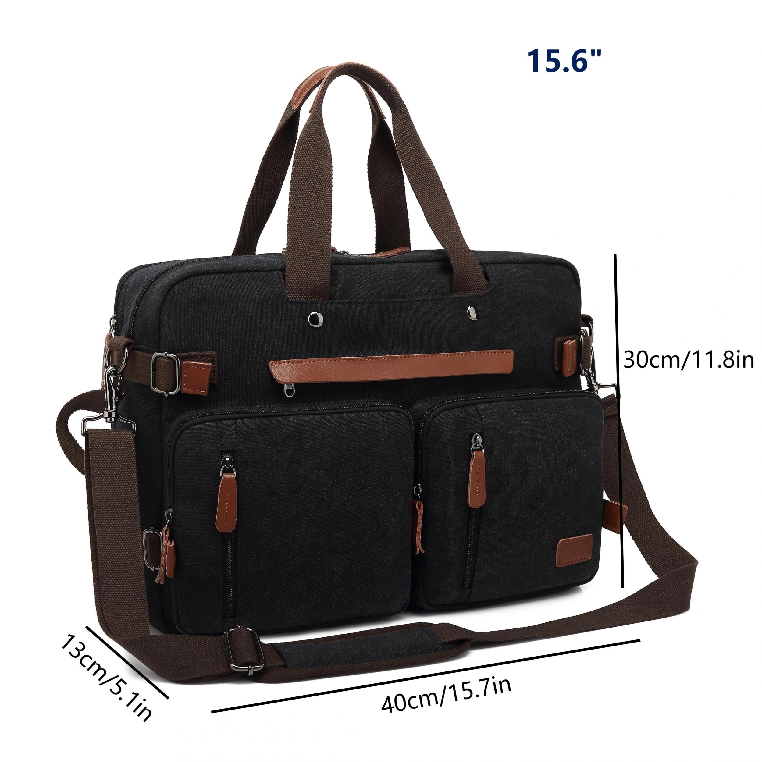 Convertible Laptop Bag Messenger Bag Backpack Briefcase For Men Women Business S