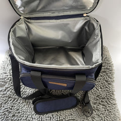 Large Capacity Insulated Lunch Bag High Oxford Fabric Dual Zipper Compartments