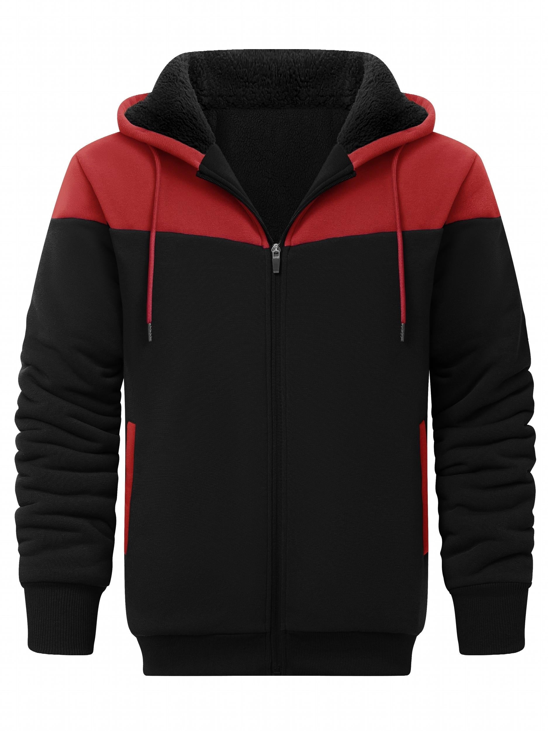 Men's Thick Fleece Lined Hooded Jacket