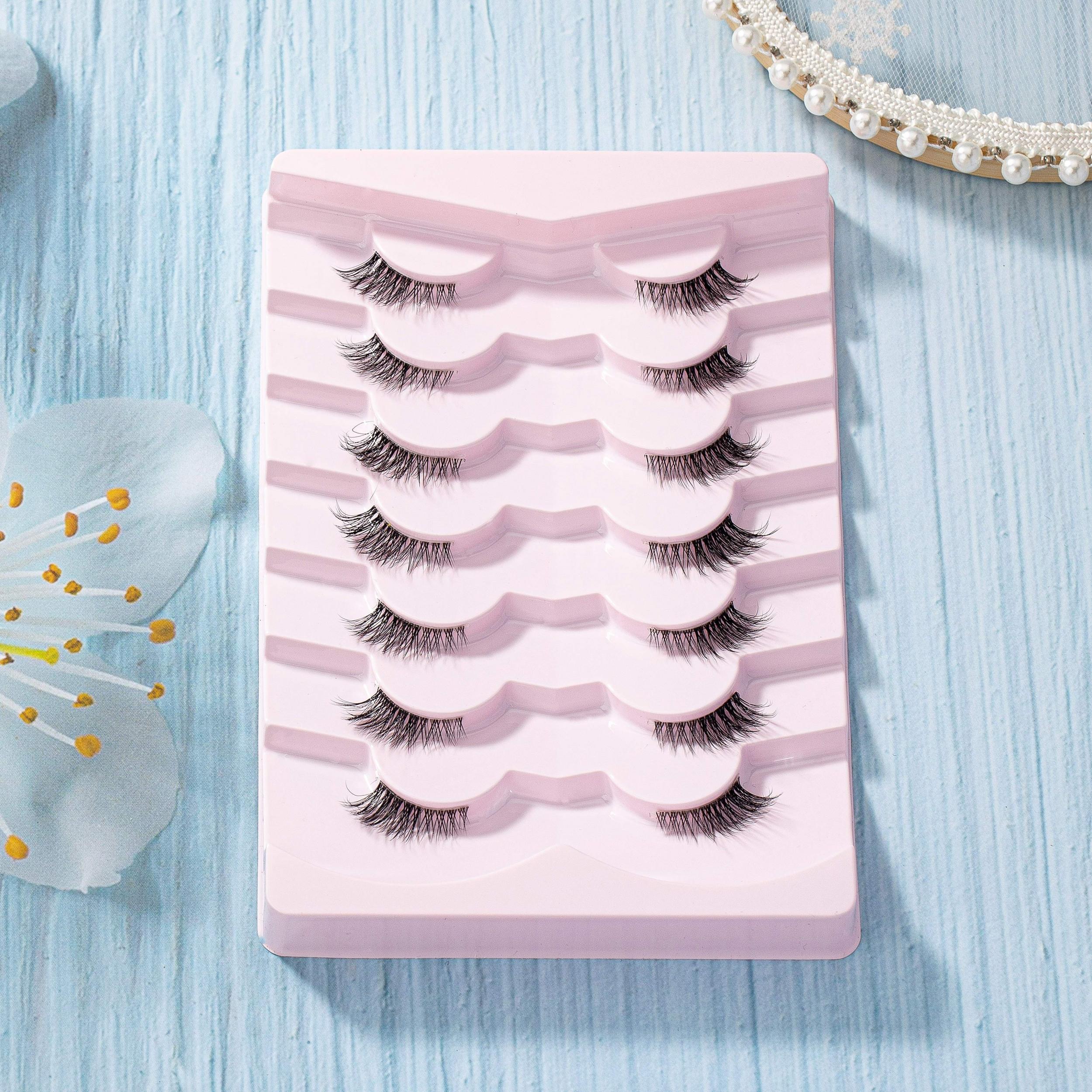 7 Pairs Natural Half Eye False Eyelashes for a Natural Look