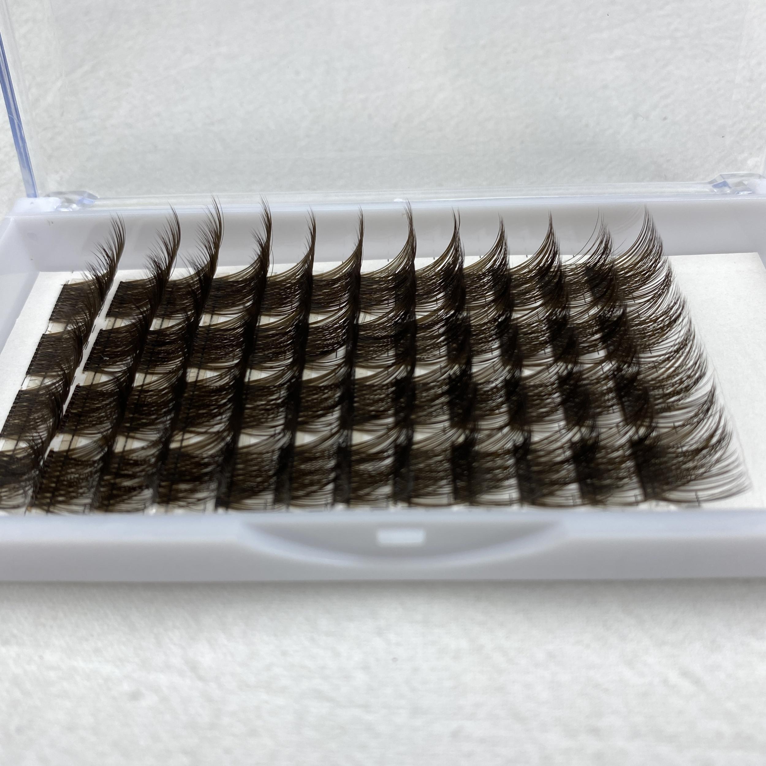 Brown 14 16 18 Lash Clusters DIY Eyelash Extensions D Curl