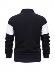 Men's Casual Stand Collar Zipper Jacket