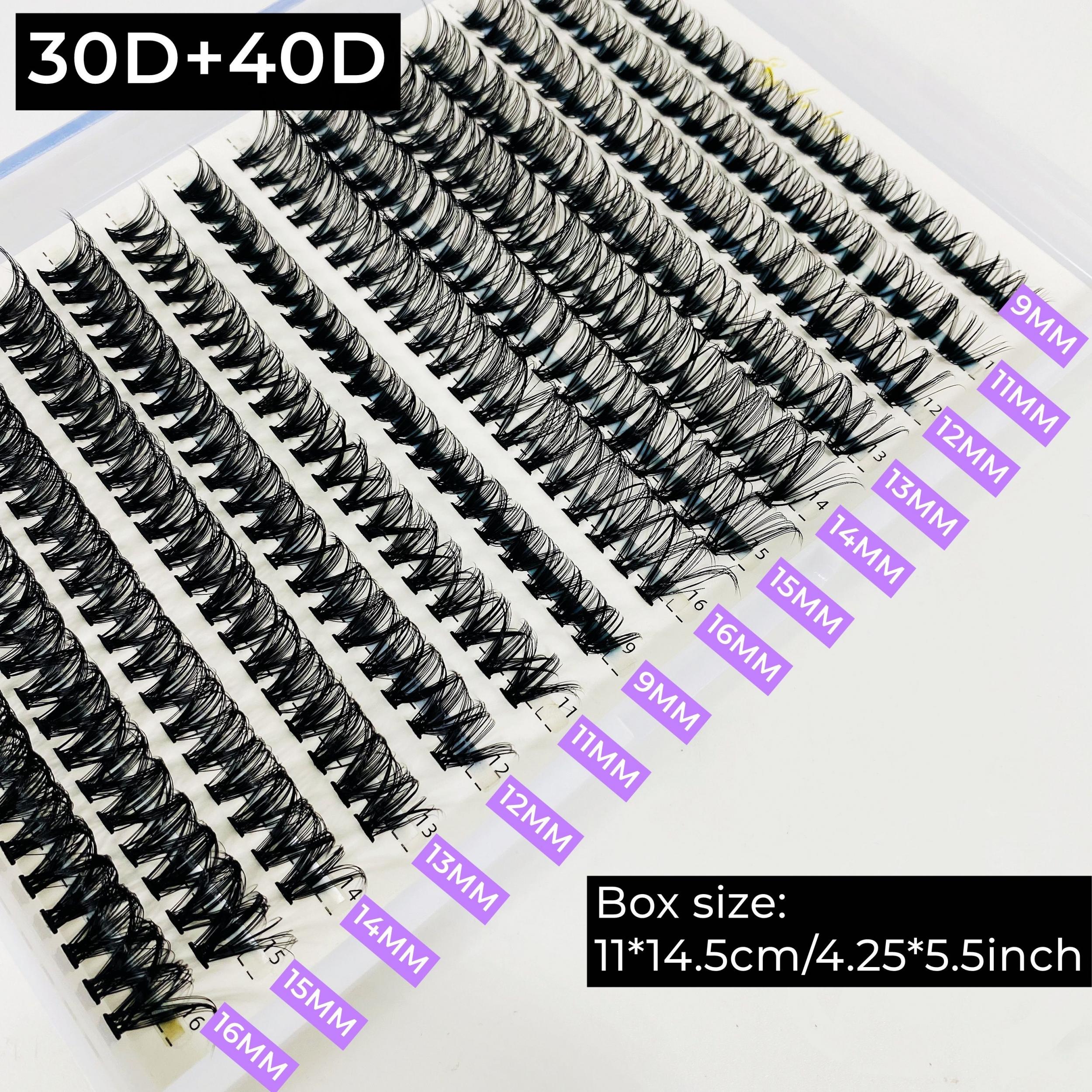 Mixed Lash Clusters 280pcs 9-16mm Wispy Soft Natural Look False Eyelashes