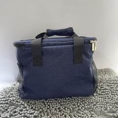 Large Capacity Insulated Lunch Bag High Oxford Fabric Dual Zipper Compartments