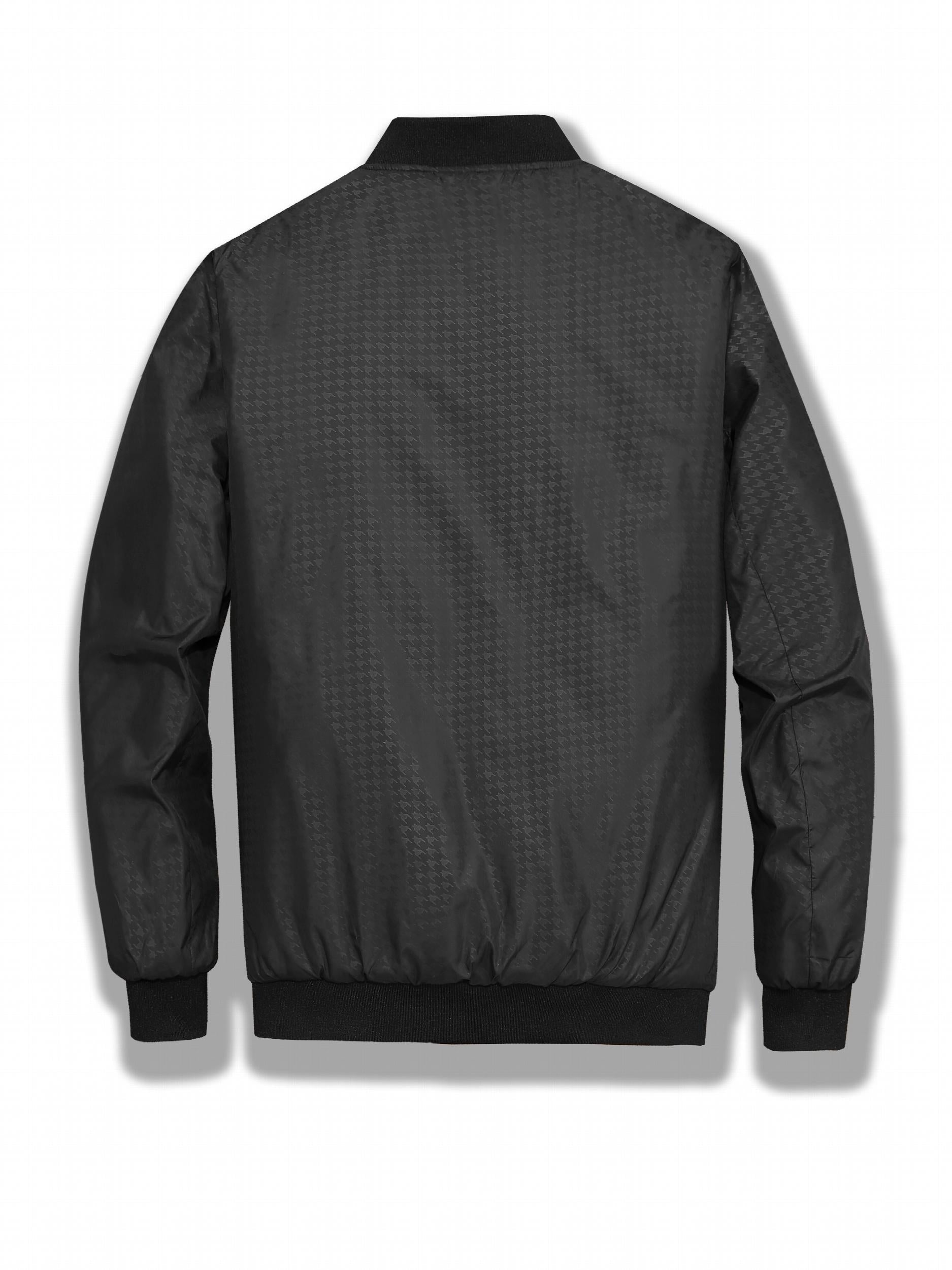 Men's All Over Print Winter Jacket Zip Up Cotton Padded for Fall Winter