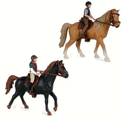 Horse Rider Simulation Cognitive Toy Model Animals Ornaments Christmas