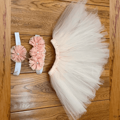 Newborn Baby Sunflower Tutu Bow Skirt Toddler Outfit Costume