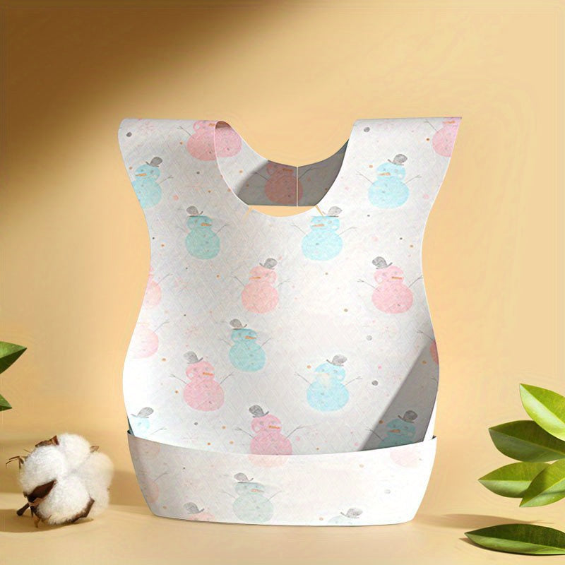 10pcs Baby Disposable Wash Bibs Water Insulation Anti fouling