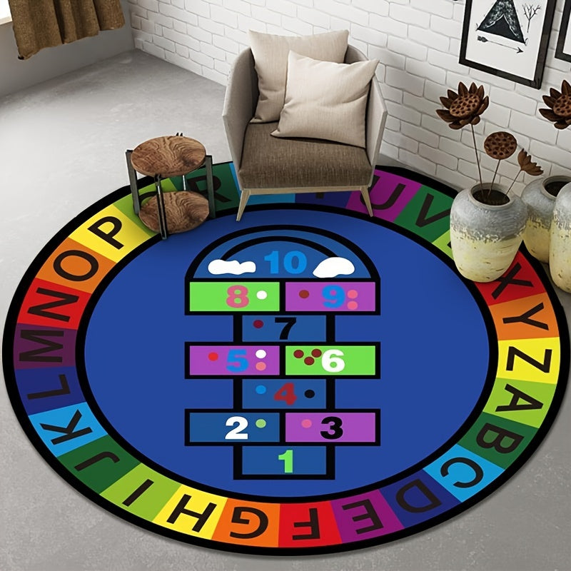 100 08 100 08cm Kindergarten Floor Mat Round Mat Children Small Animal Fruit