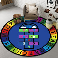 100 08 100 08cm Kindergarten Floor Mat Round Mat Children Small Animal Fruit
