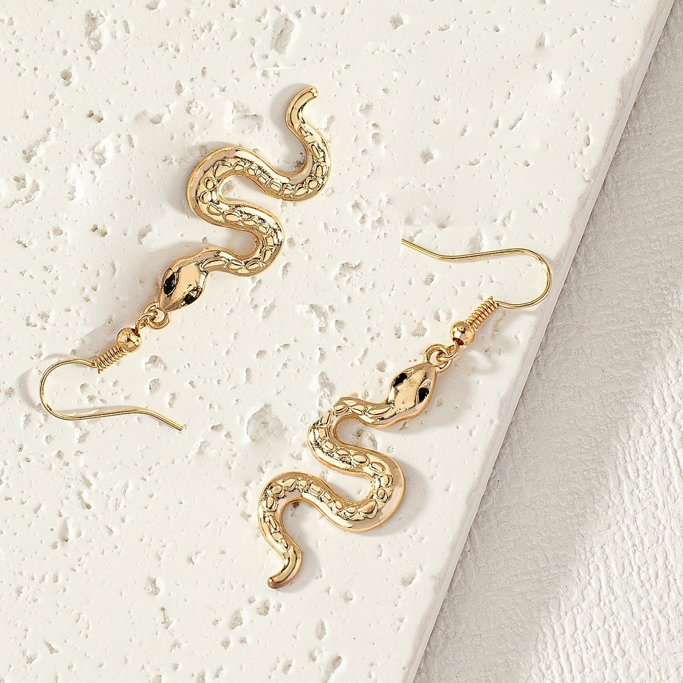 Minimalist Snake Shaped Earrings For Men, Daily Decoration