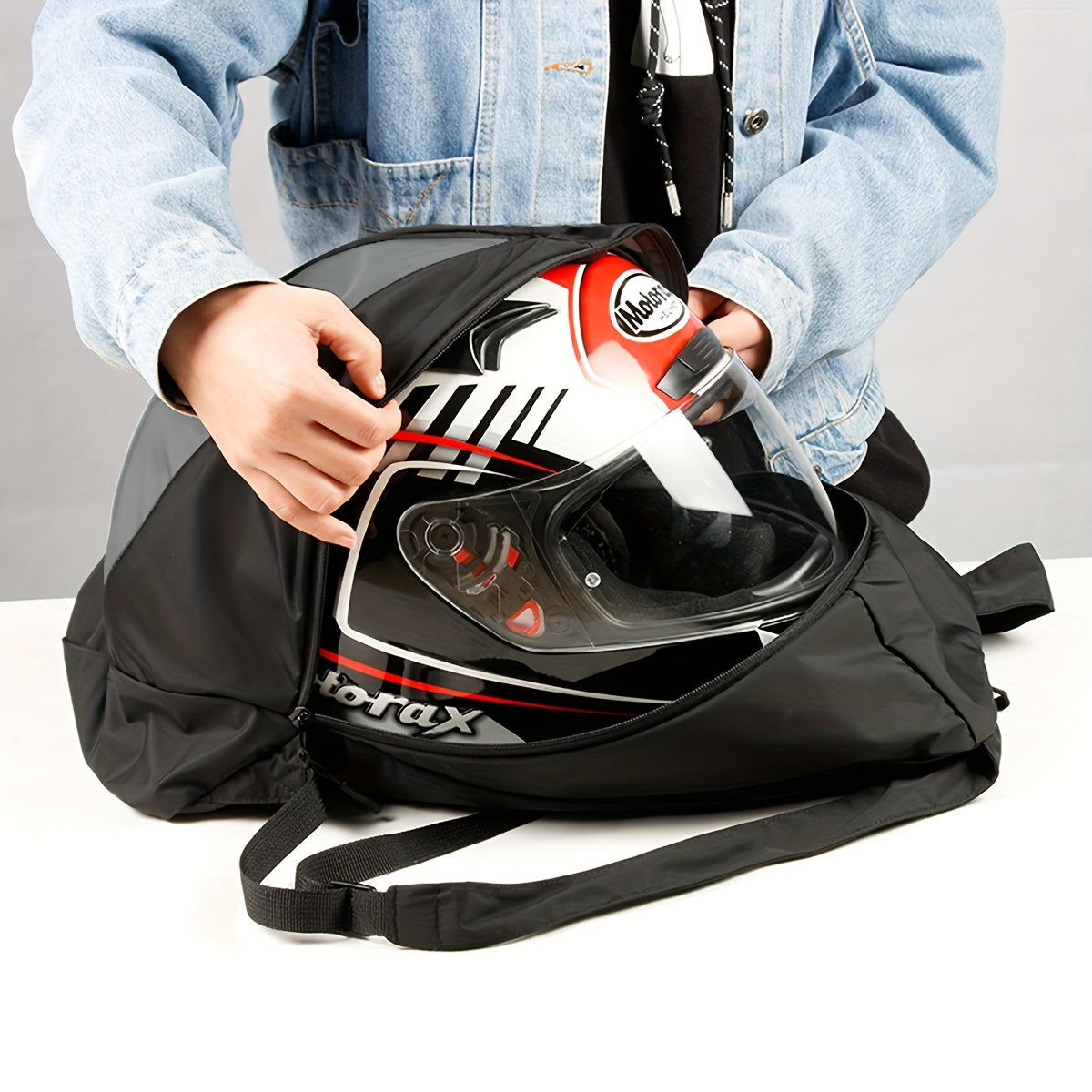 Outdoor Backpack Motorcycle Riding Helmet Bag Fitness Basketball Sneakers Bag
