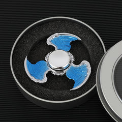 Silvery Zinc Alloy Fidget Spinner Anxiety Relief Focus Enhancer