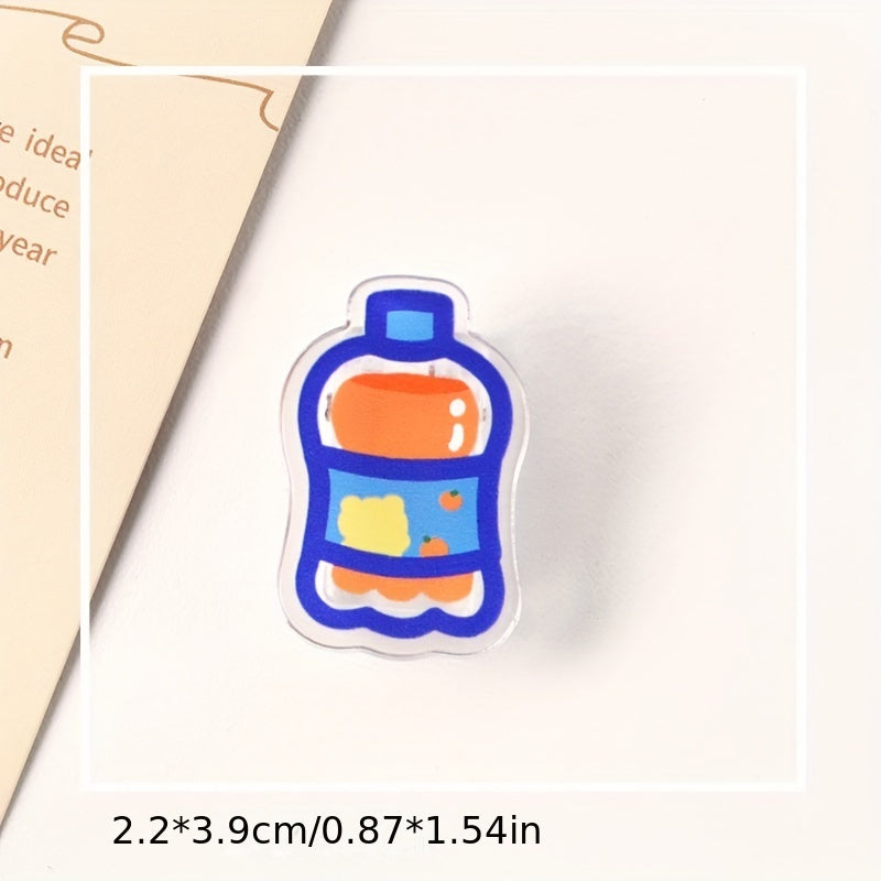 Cartoon Acrylic Snack Sealing Clip Set of 9pcs