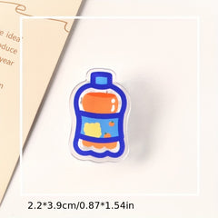 Cartoon Acrylic Snack Sealing Clip Set of 9pcs