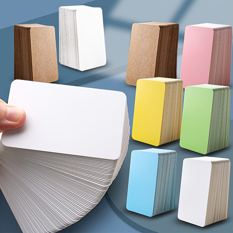 Small Blank Cards 8 Colors - Blank Greeting Thank You Index Playing Note