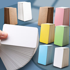 Small Blank Cards 8 Colors - Blank Greeting Thank You Index Playing Note