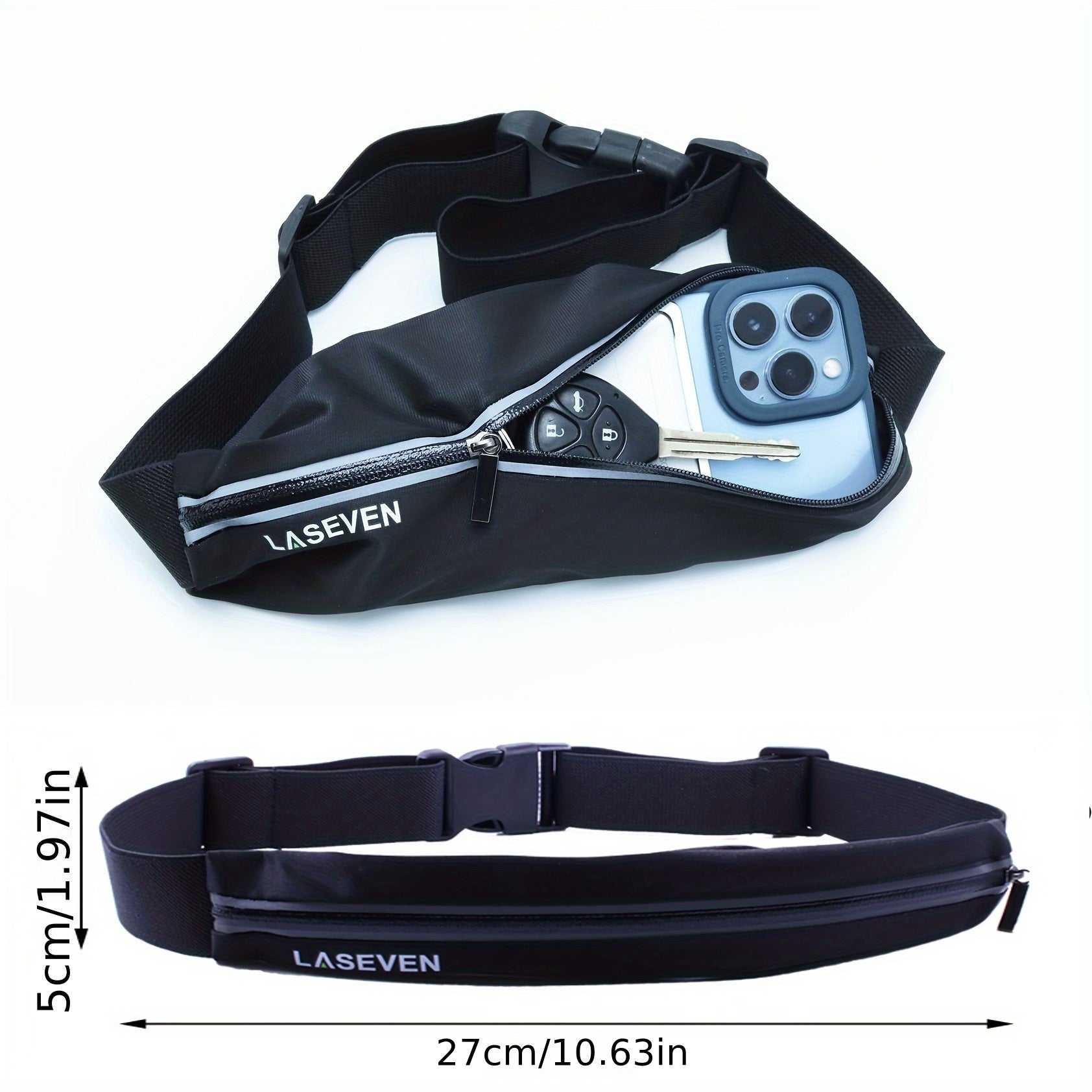Waterproof Reflective Running Waist Bag Safe Fanny Pack