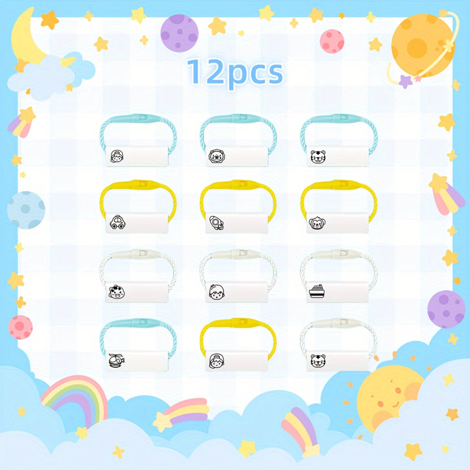 Custom Waterproof Name Ring, Soft Rubber Material, Clear and Eye-catching Design