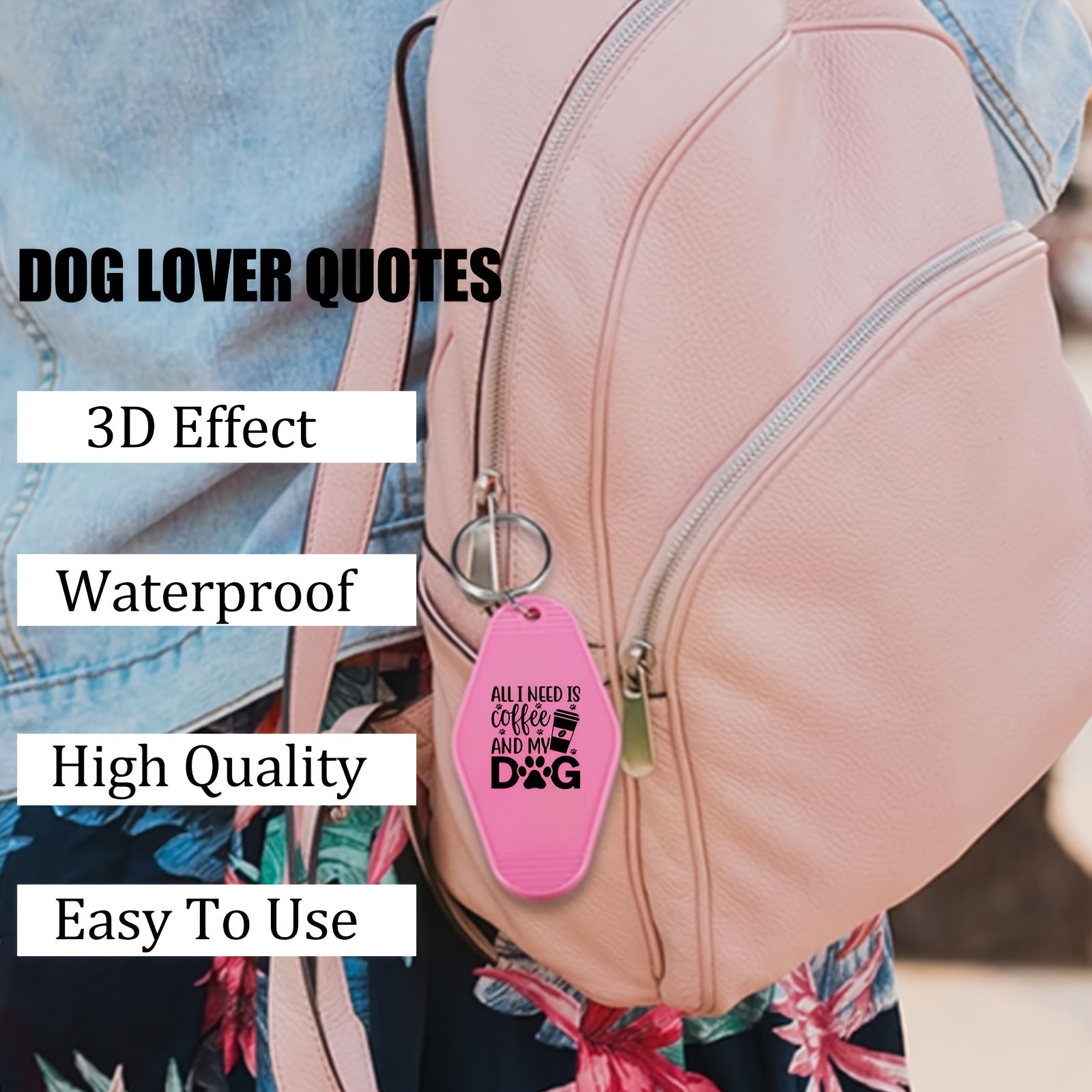 96pcs UV DTF Dog Lover Quotes Keychain Stickers Set