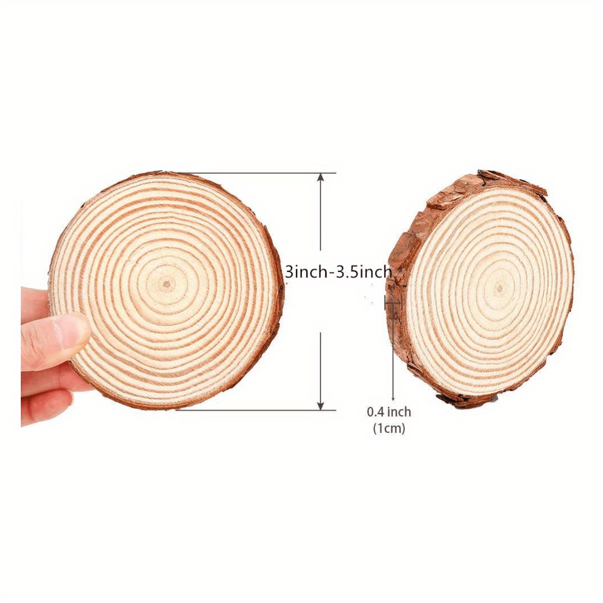 Natural Wood Slices 12 Pcs 7 8 Round Discs Crafts Coasters Vintage Wedding