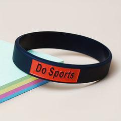 2pcs Silicone Sports Bracelet for Active Lifestyles - Comfortable Wristband