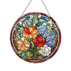Christmas Acrylic Glass Decorations Flowers Hydrangeas Peony Flowers