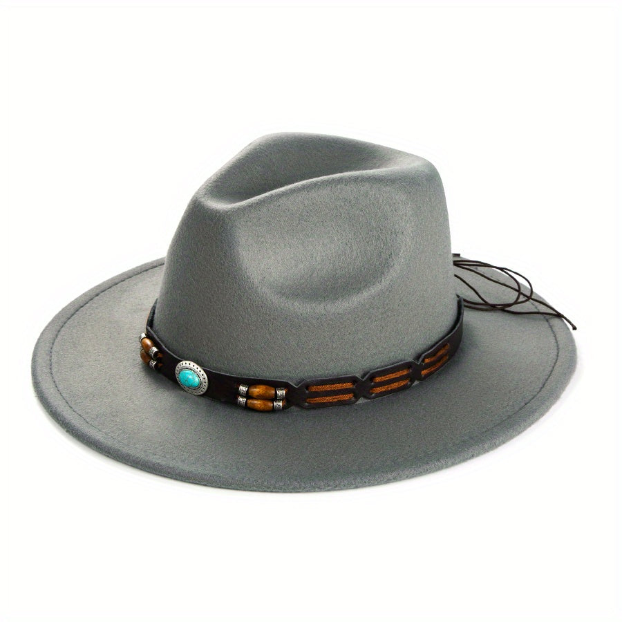 Men's Charm Big Brim Top Hat Jazz Hat