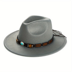 Men's Charm Big Brim Top Hat Jazz Hat