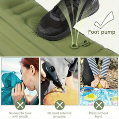 Ultralight Camping Sleeping Mat with Built-in Inflator