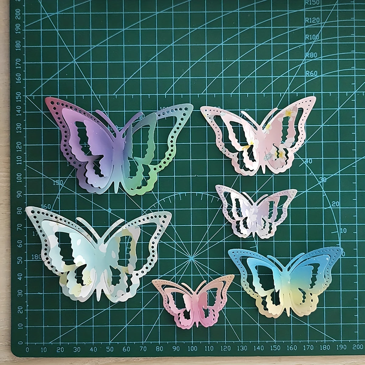1pc Three Butterflies Metal Cutting Die For Card Making Scrapbook Diy Album Embo