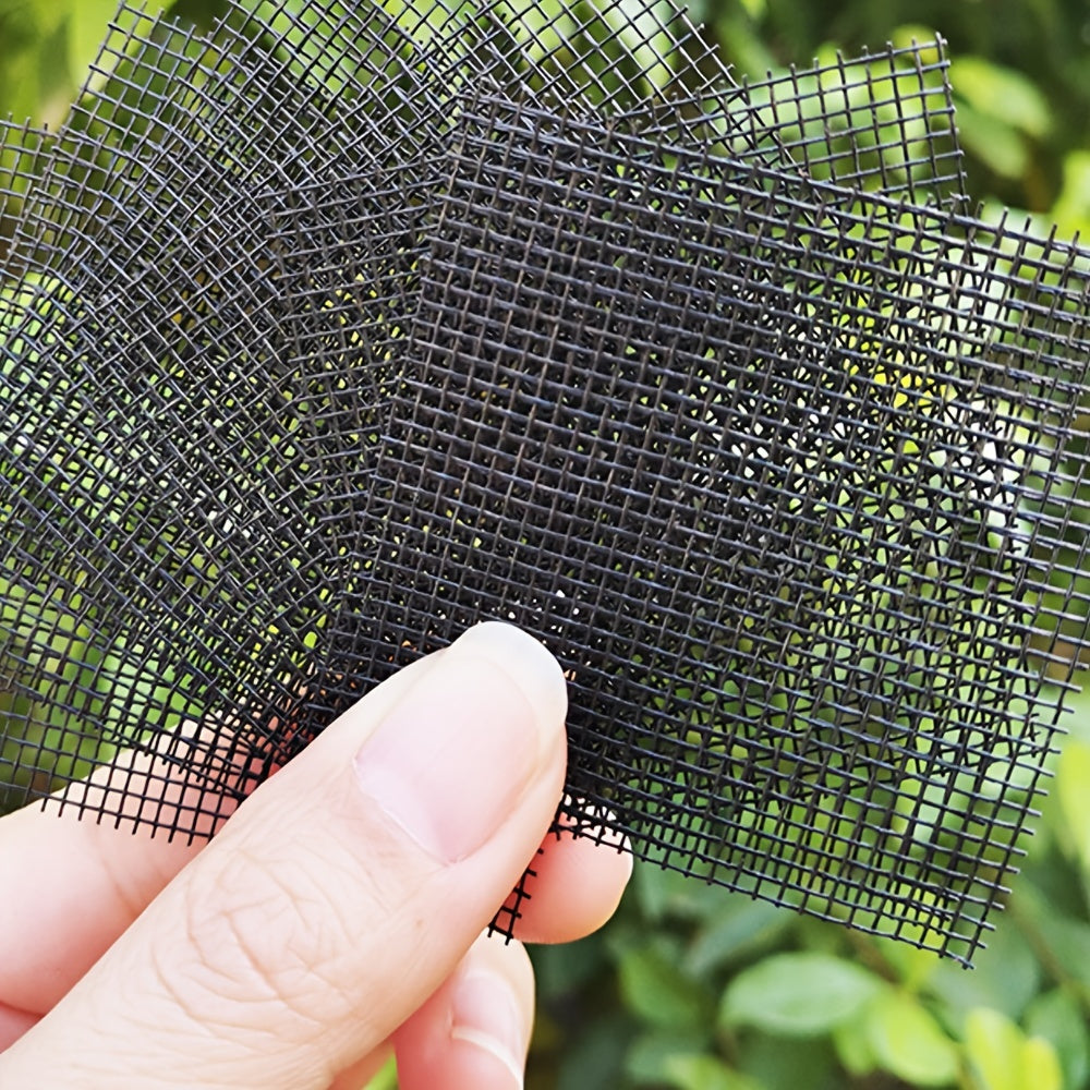 50pcs Bonsai Mesh Drainage Screens Flower Pot Hole Mesh Pad Square