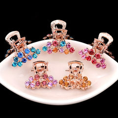 Rhinestone Butterfly Hair Claw Clip Non Slip Grip Hair Jaw Clip