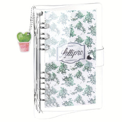 Clear PVC A6 Binder Cover 6 Ring Refillable Planner Journal with Key Chain