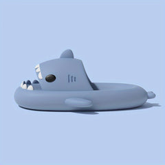 Men's Cartoon Shark Non Slip Platform Slides Soft Sole Cloud Slides