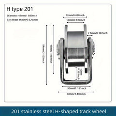 Stainless Steel Bearing Pulley Wire Rope Lifting Pulley Ring U V H Type