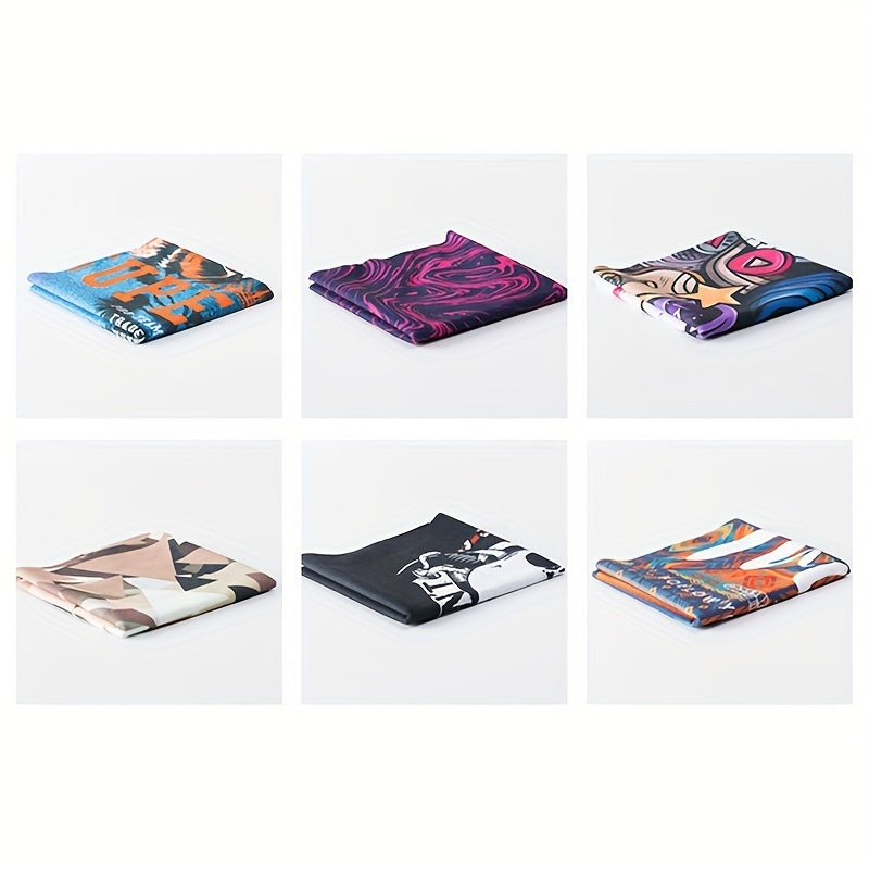 Stylish Printed Headscarf Multifunctional Neck Scarf Towel