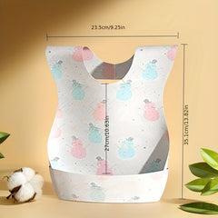 10pcs Baby Disposable Wash Bibs Water Insulation Anti fouling