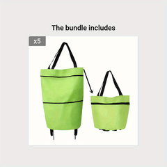 Foldable Handbag Small Cart Large Supermarket Shopping Bag