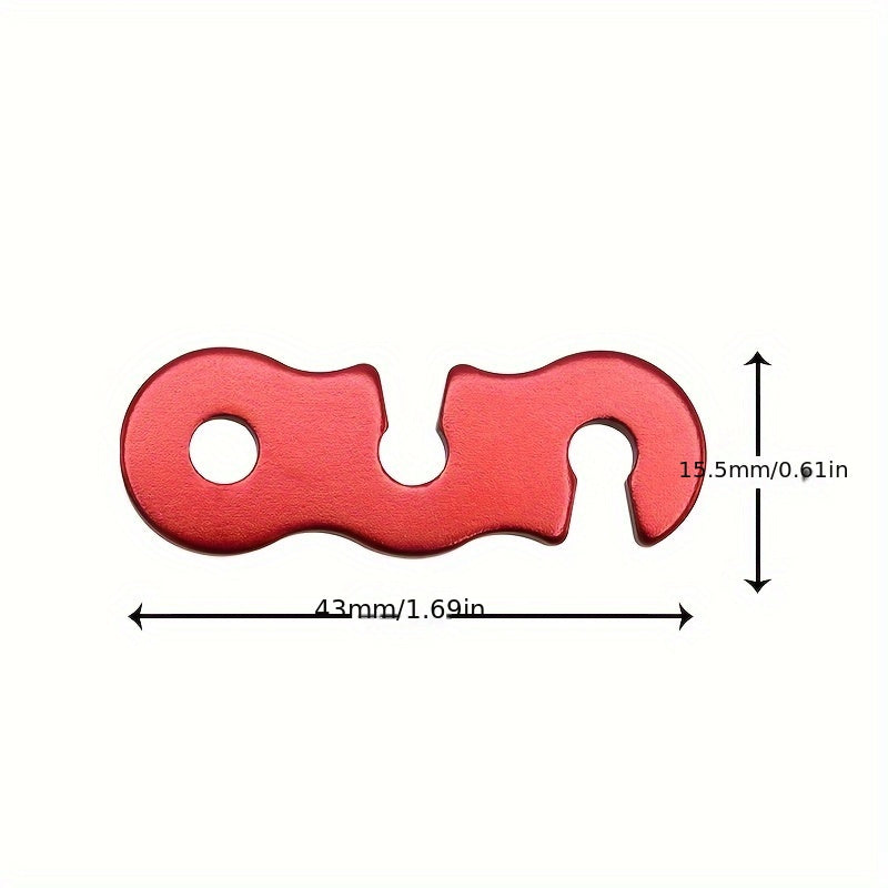 Adjustable Tent Rope Buckles S type Rope Tensioner Outdoor Camping