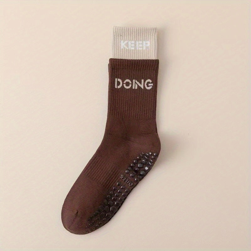 Colorblock Sports Socks Women's Stockings & Hosiery
