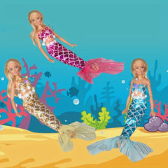 Mermaid Swimsuits For Dolls Perfect Summer Gift For Girls