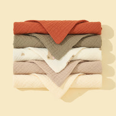 5 Pack Unisex Baby Bandana Bibs Solid Colors for Boys & Girls